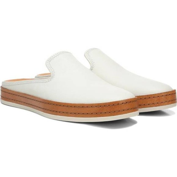 Vince Shoes - NEW Vince Canella Slip-On Mule Slide Sneaker Sheepskin Leather Optic White 5M